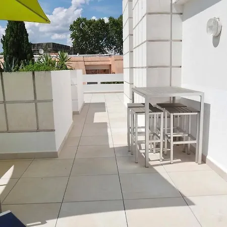T2 Cocooning, Hospitaux Facultes Terrasse, Parking Prive Apartment