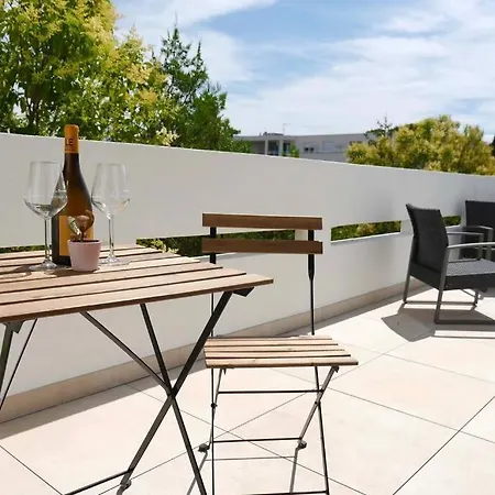 Apartment T2 Cocooning, Hospitaux Facultes Terrasse, Parking Prive Montpellier